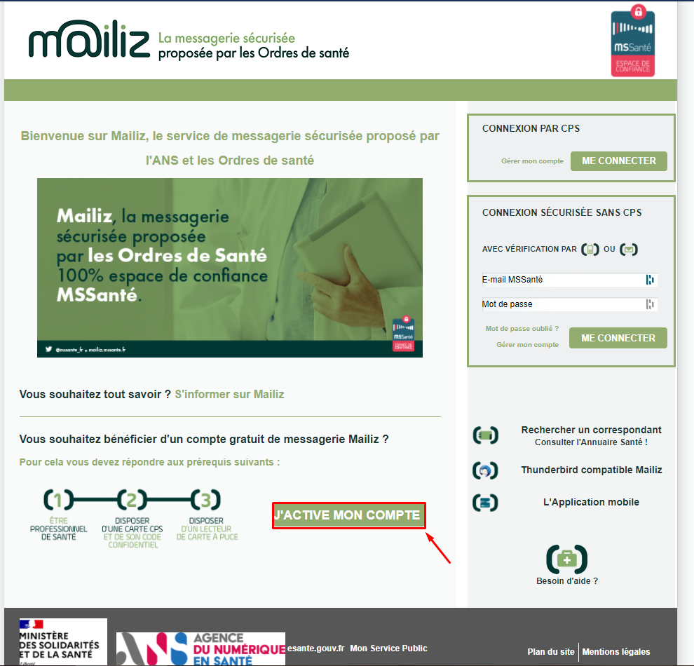 mailiz1 interface axisanté paramétrage d'archivage des données sous forme anonymisée